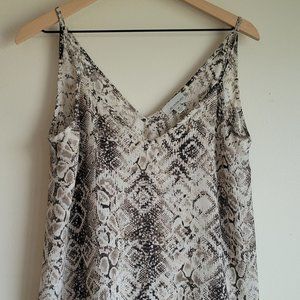 Allison Joy Snakeskin Print Tank Medium